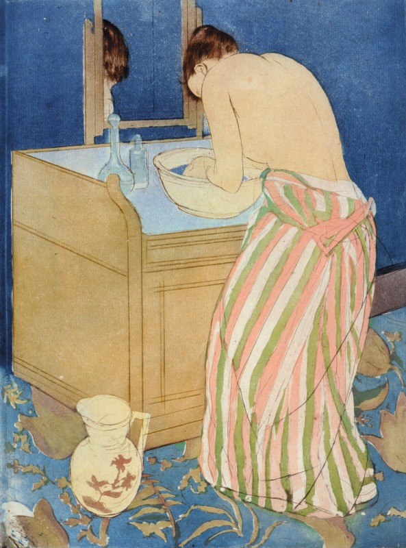 3.沐浴する女性